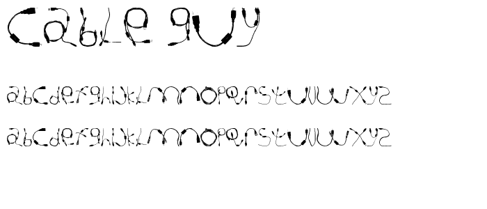 Cable Guy font